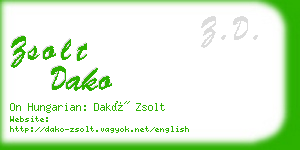 zsolt dako business card